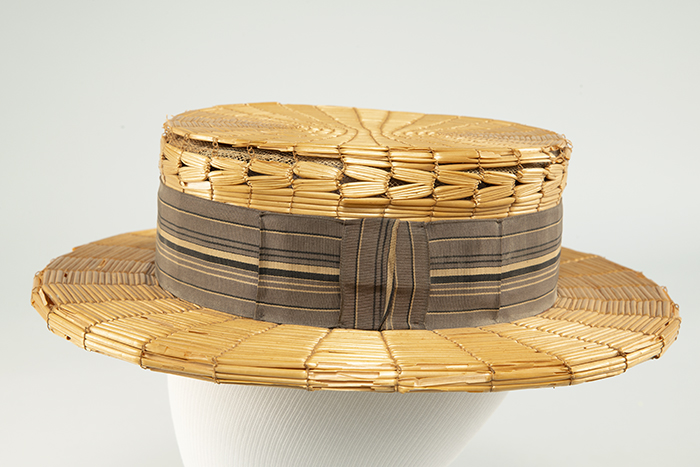 Image of Straw boater hat from C. C. Filson Co, ca. 1900-1920
